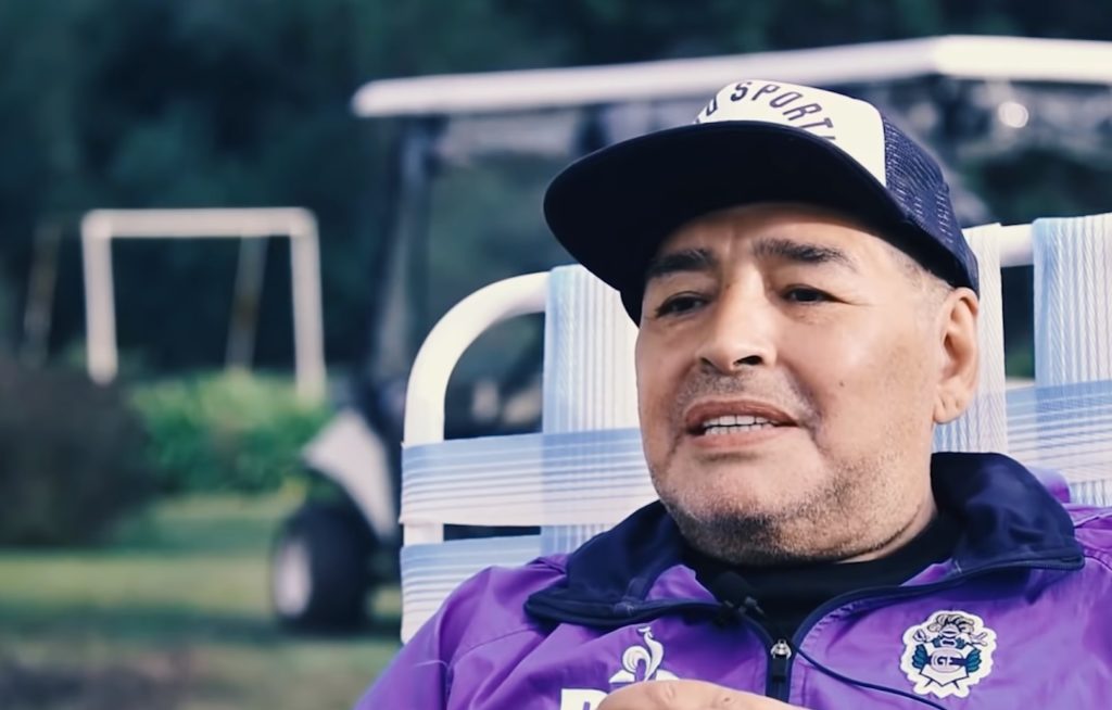 fot. screenshot YouTube / Diego Maradona