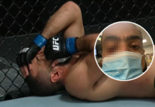 UFC. Walka wieczoru przerwana po faulu Edwardsa. Muhammad pokazał, jak wygląda jego oko [FOTO]