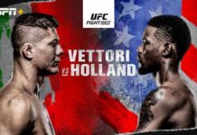 UFC: Marvin Vettori vs Kevin Holland - Wyniki live, relacja