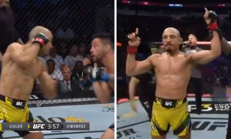 (VIDEO) Były mistrz nadal w formie! Jose Aldo pokonuje Pedro Munhoza na UFC 265