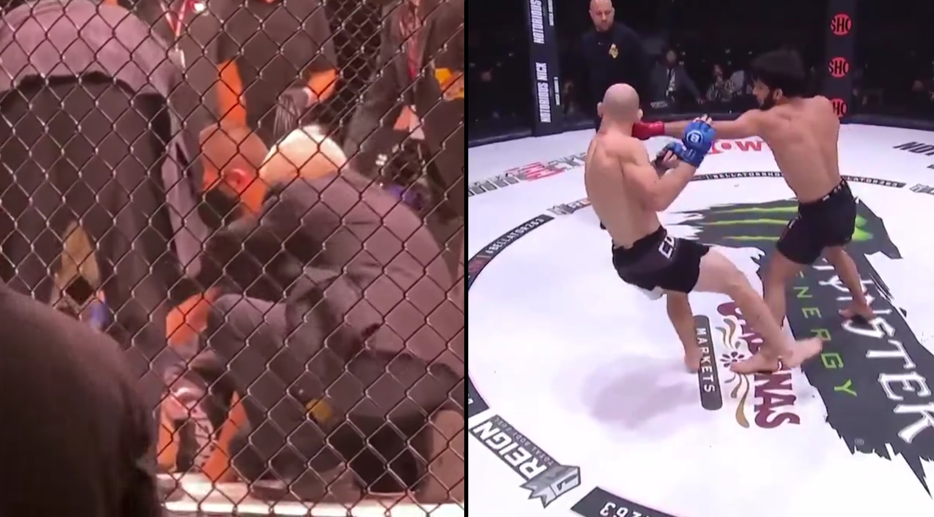 (VIDEO) Podopieczny Khabiba brutalnie znokautował swojego rywala. Były mistrz UFC ruszył na pomoc