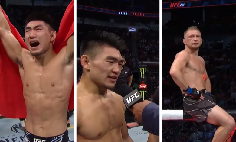 Yadong Song po wygranej walce na UFC 265: „Dałem mu posmakować jego własnej broni"