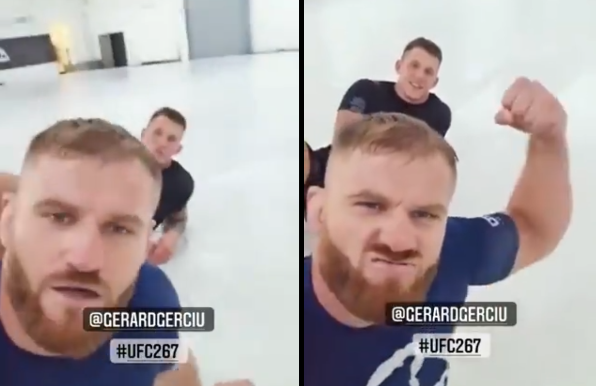 (VIDEO) Jan Błachowicz razem z "potworem" trenuje grappling przed UFC 267: "Będziemy gotowi na Glovera!"
