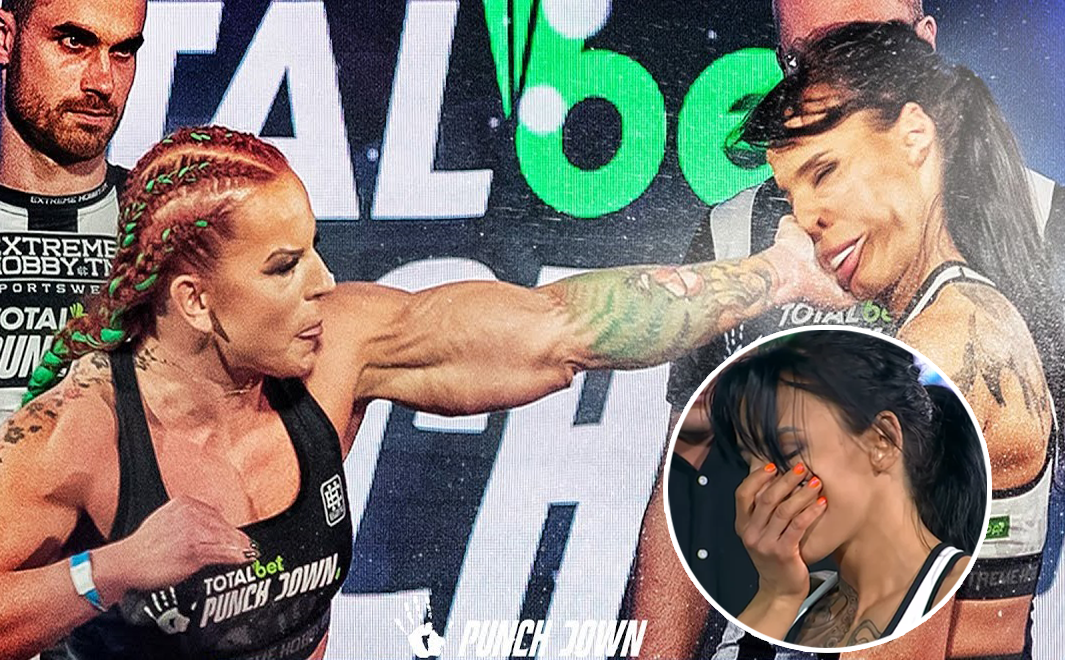(VIDEO) Brutalna walka kobiet na gali PunchDown hitem internetu! "Waldek" i jej wielka siła zaskoczyły nie tylko rywalkę