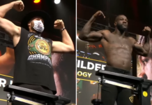 (VIDEO) Fury i Wilder mocno zaskoczyli! Rekordowa waga obu pięściarzy przed trylogią o pas WBC!
